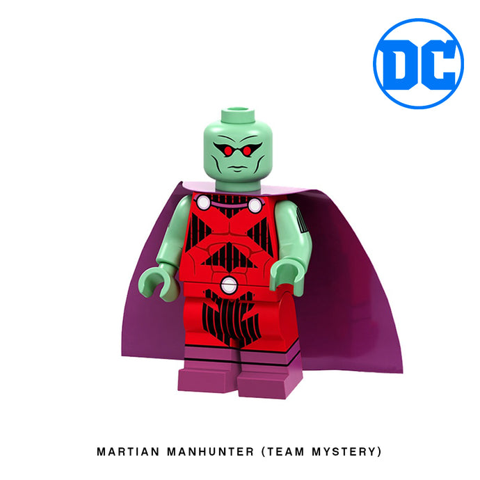 Martian Manhunter (Team Mystery) Custom Minifigure Keychain