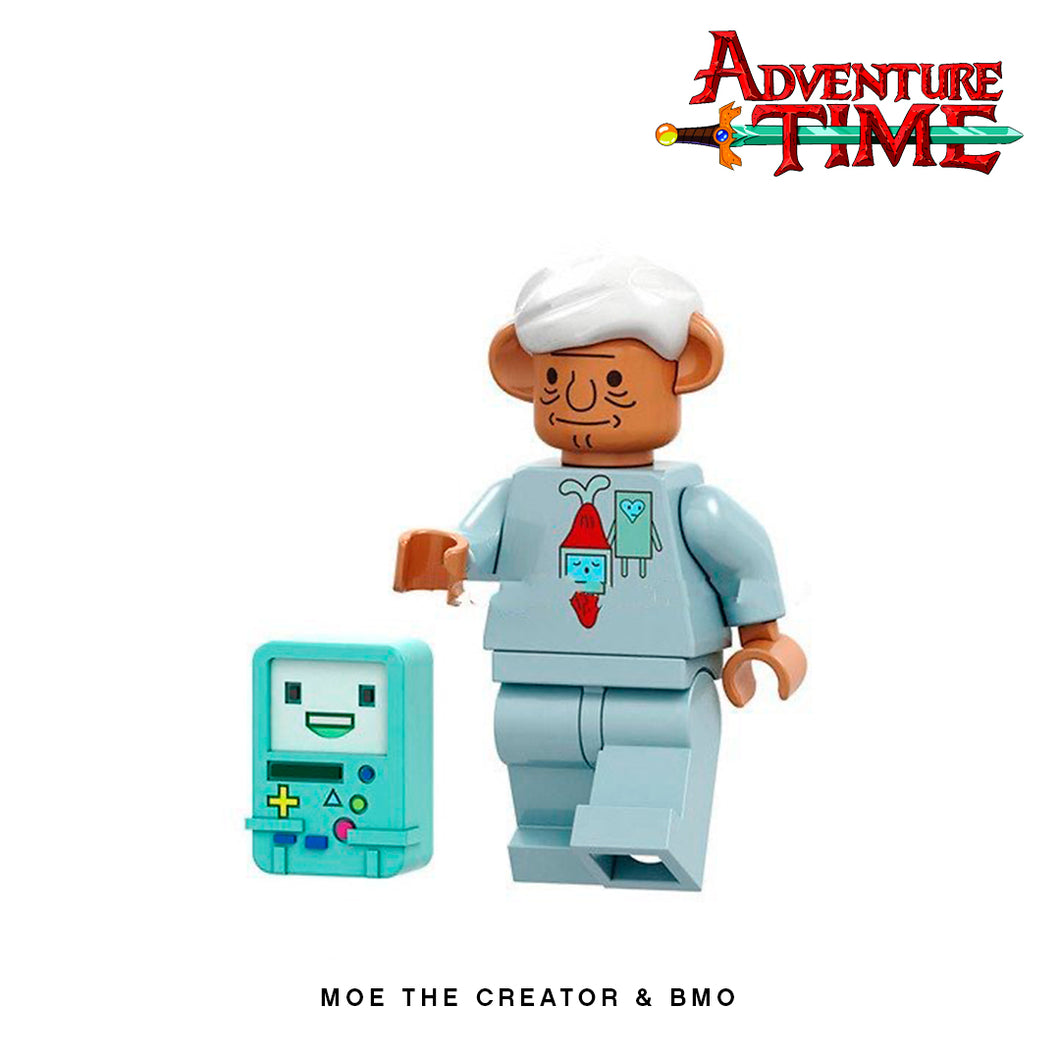 Moe & BMO Custom Minifigure Keychain