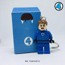 Load image into Gallery viewer, Mr. Fantastic Custom Minifigure Keychain