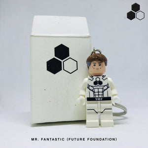 Mr. Fantastic (Future Foundation) Custom Minifigure Keychain