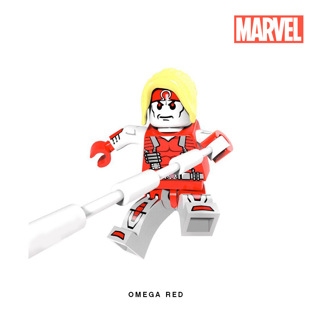 Omega Red Custom Minifigure Keychain Brick This Now