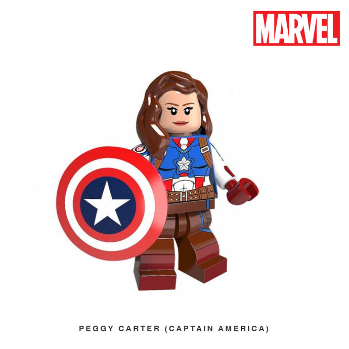 Peggy Carter (Captain America) Custom Minifigure Keychain