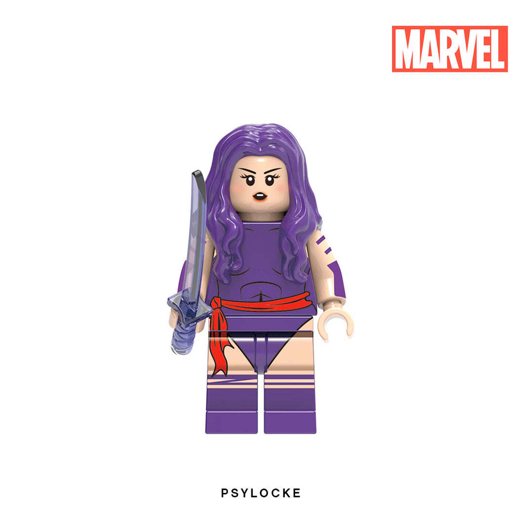 Psylocke Custom Minfigure Keychain