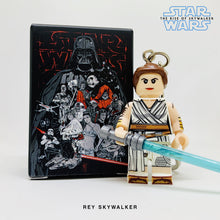 Load image into Gallery viewer, Rey Skywalker Custom Minifigure Keychain
