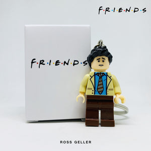 Ross Geller Custom Minifigure Keychain