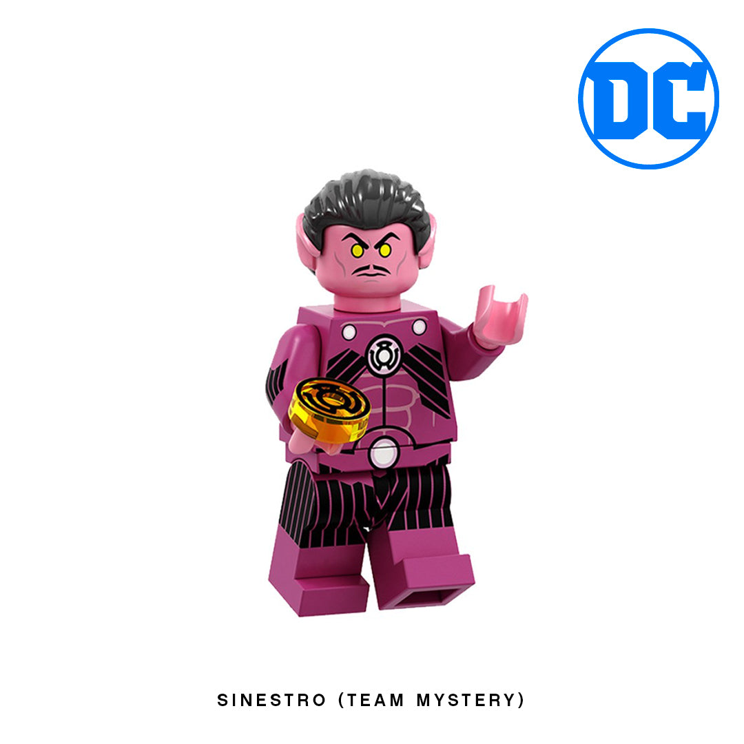 Sinestro Team Mystery Custom Minfigure Keychain Brick This Now