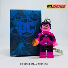 Load image into Gallery viewer, Sinestro (Team Mystery) Custom Minfigure Keychain