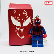 Load image into Gallery viewer, Spider-Carnage Custom Minifigure Keychain