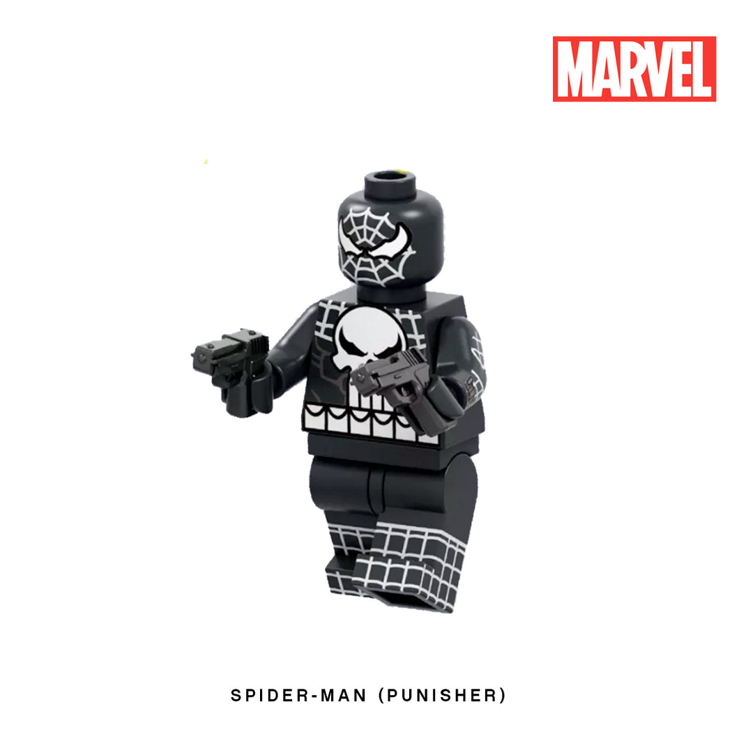 Punisher (Spider-Man) Custom Minifigure Keychain