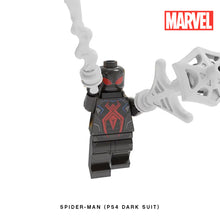 Load image into Gallery viewer, Spider-Man (Dark Suit) Custom Minifigure Keychain