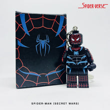 Load image into Gallery viewer, Spider-Man (Secret Wars) Custom Minifigure Keychain