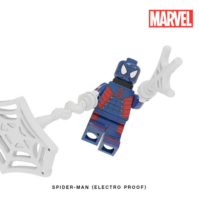 Spider-Man (Electro Proof Suit) Custom Minifigure Keychain