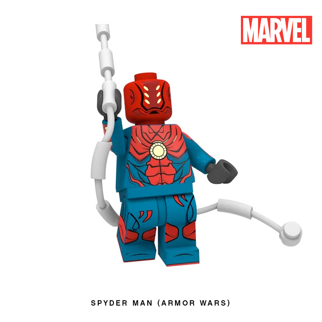 Spyder-Man (Armor Wars) Custom Minifigure Keychain