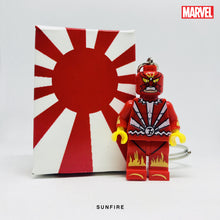 Load image into Gallery viewer, Sunfire Custom Minifigure Keychain