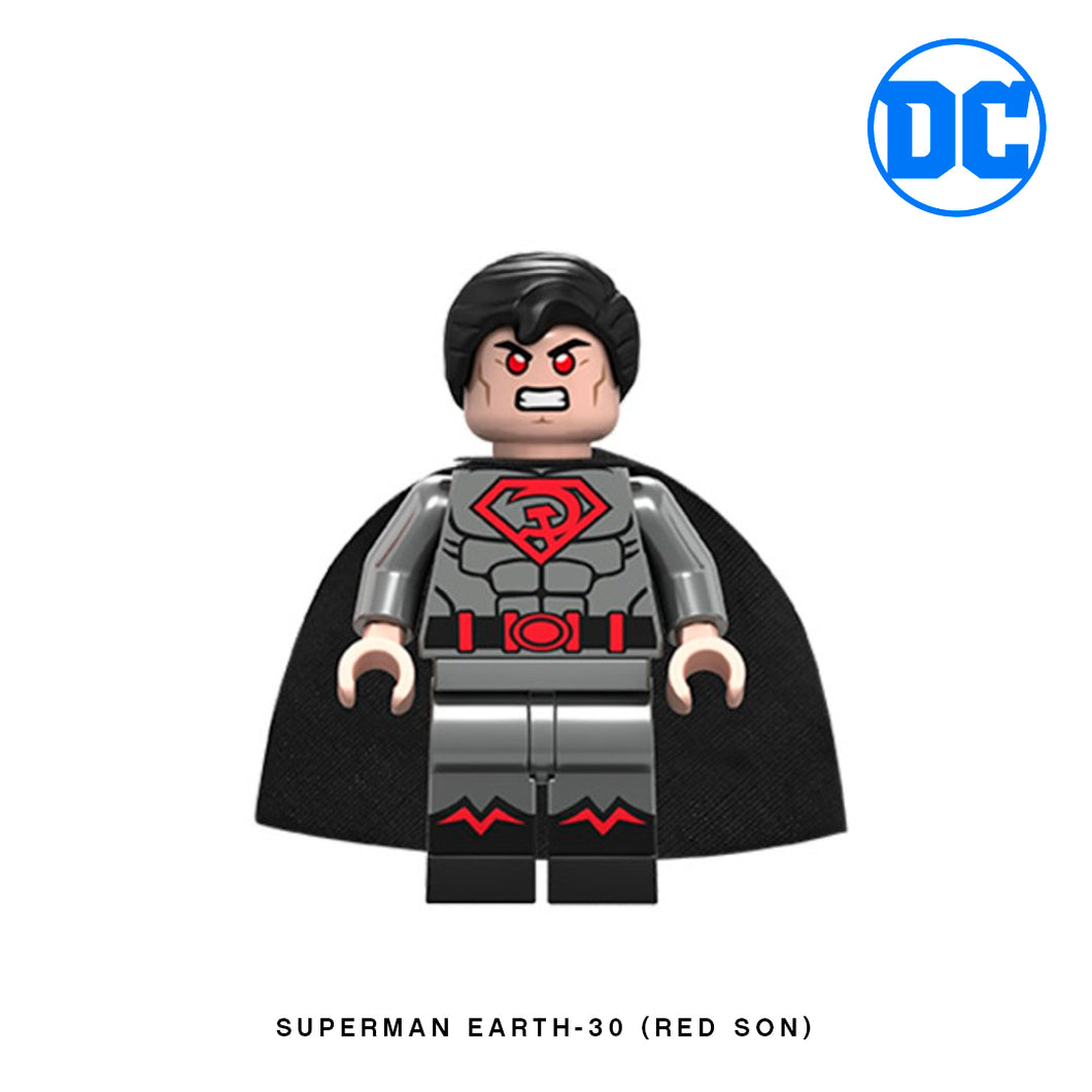 Superman Red Son Custom Minifigure Keychain Brick This Now