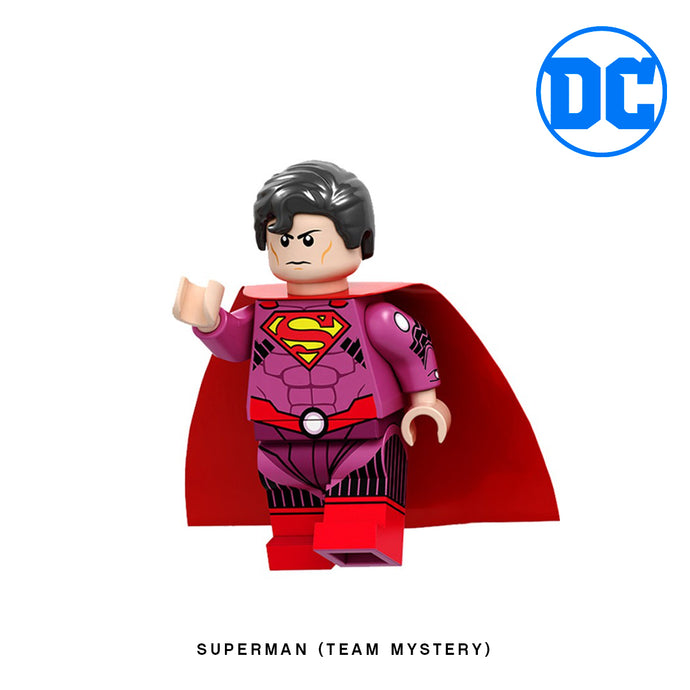 Superman (Team Mystery) Custom Minifigure Keychain