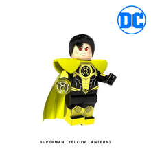 Load image into Gallery viewer, Yellow Lantern Superman Custom Minifigure Keychain