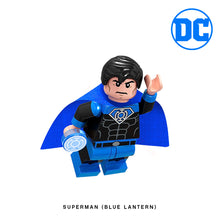 Load image into Gallery viewer, Blue Lantern Superman Custom Minifigure Keychain