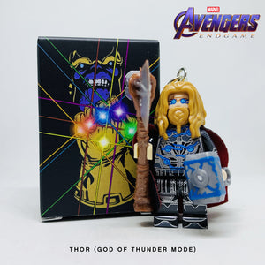 Thor (God of Thunder Mode) Custom Minifigure Keychain