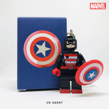 Load image into Gallery viewer, U.S. Agent (Classic) Custom Minfigure Keychain