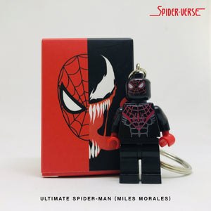 Ultimate Spider-Man (Miles Morales) Custom Minifigure Keychain