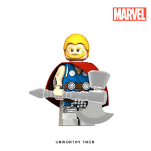 Load image into Gallery viewer, Unworthy Thor Custom Minifigure Keychain