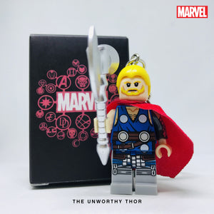 Unworthy Thor Custom Minifigure Keychain