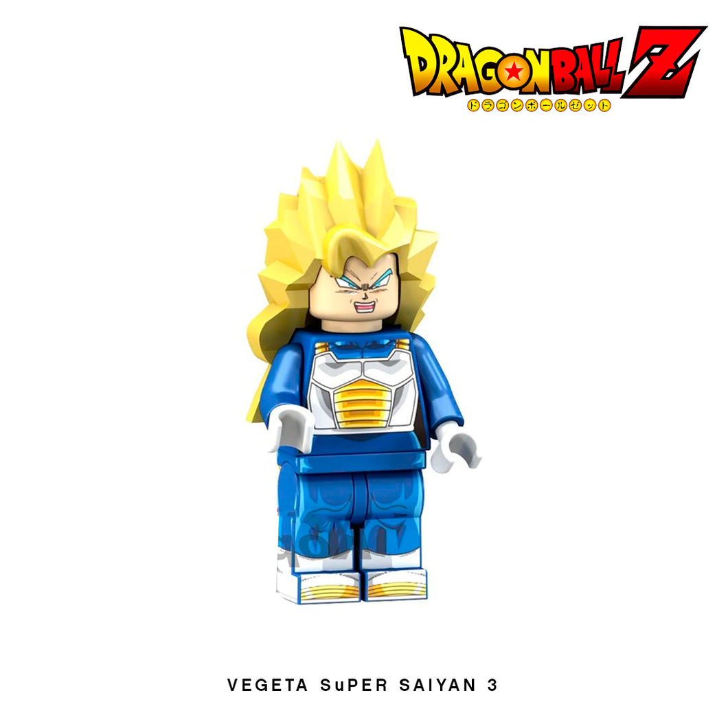 Vegeta (Super Saiyan 3) Custom Minifigure Keychain