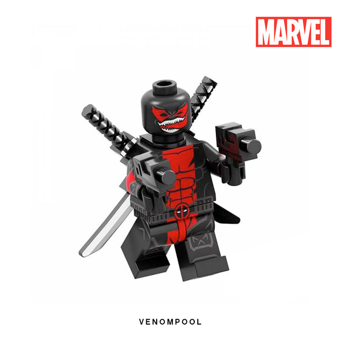 Venompool (Venomverse) Custom Minifigure Keychain