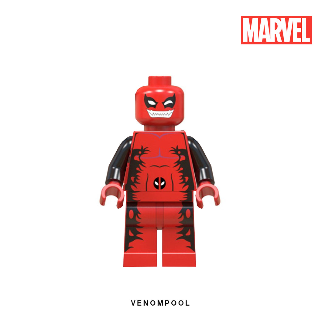 Venompool Custom Minifigure Keychain