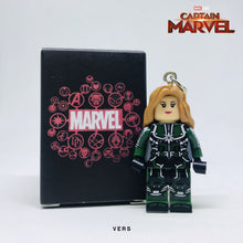 Load image into Gallery viewer, Vers (Captain Marvel) Custom Minifigure Keychain