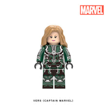 Load image into Gallery viewer, Vers (Captain Marvel) Custom Minifigure Keychain