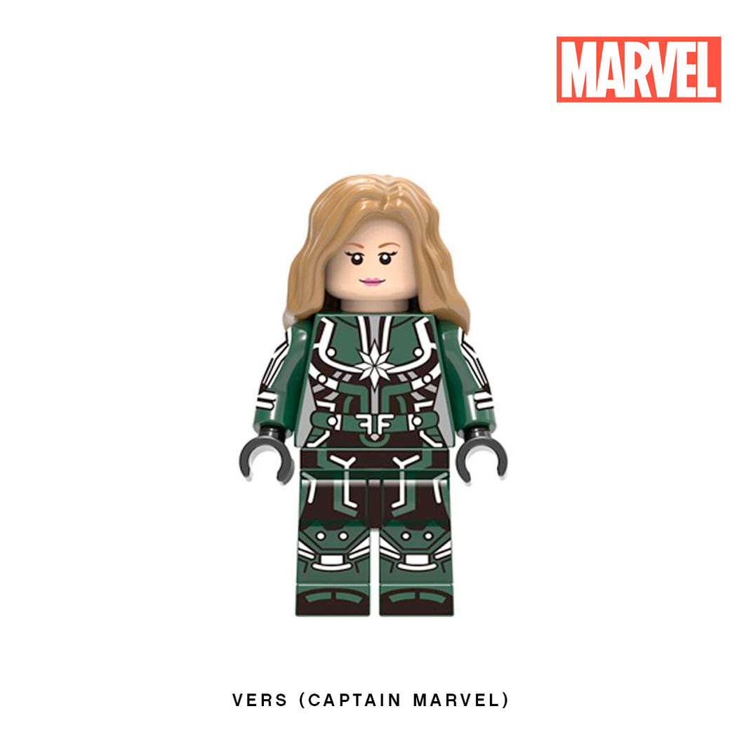 Vers (Captain Marvel) Custom Minifigure Keychain