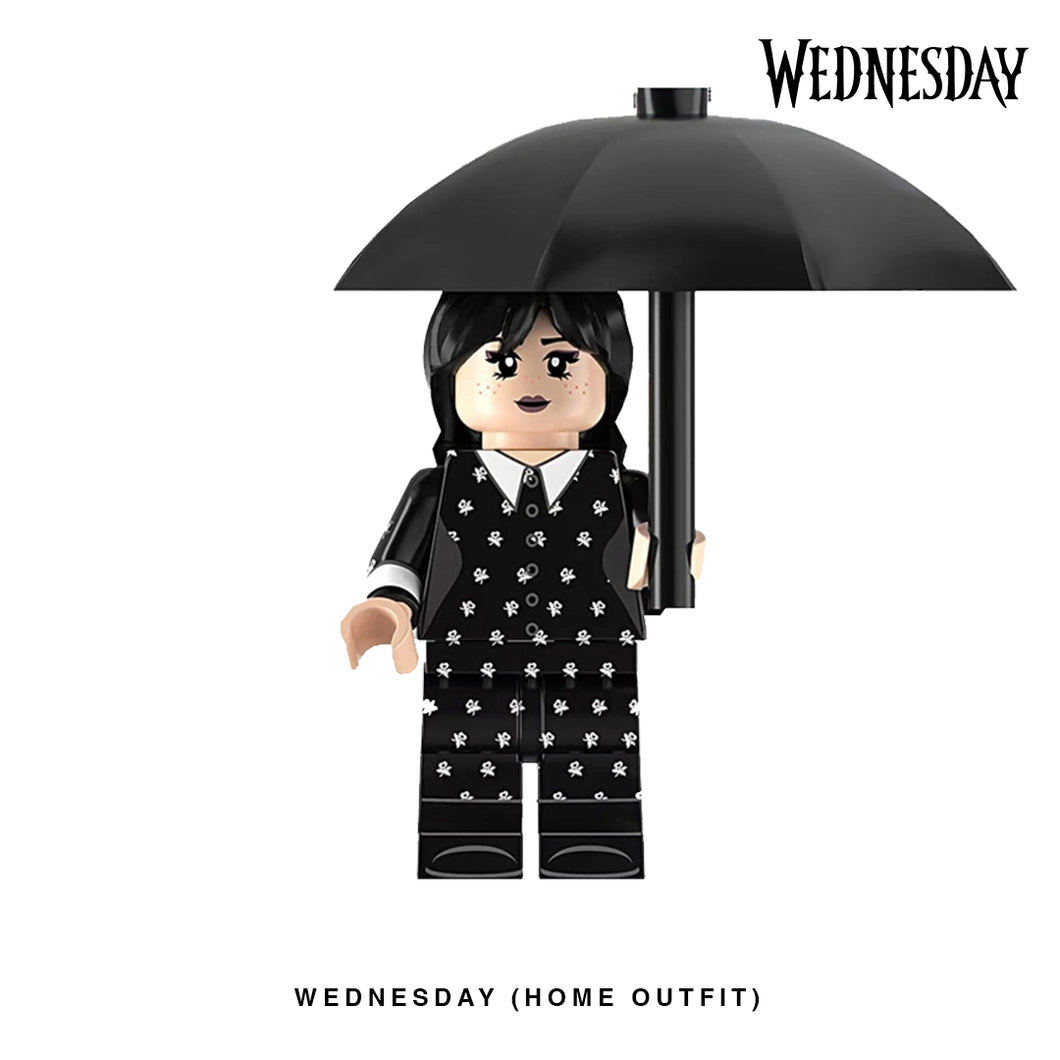 Wednesday (Home Outfit) Custom Minifigure