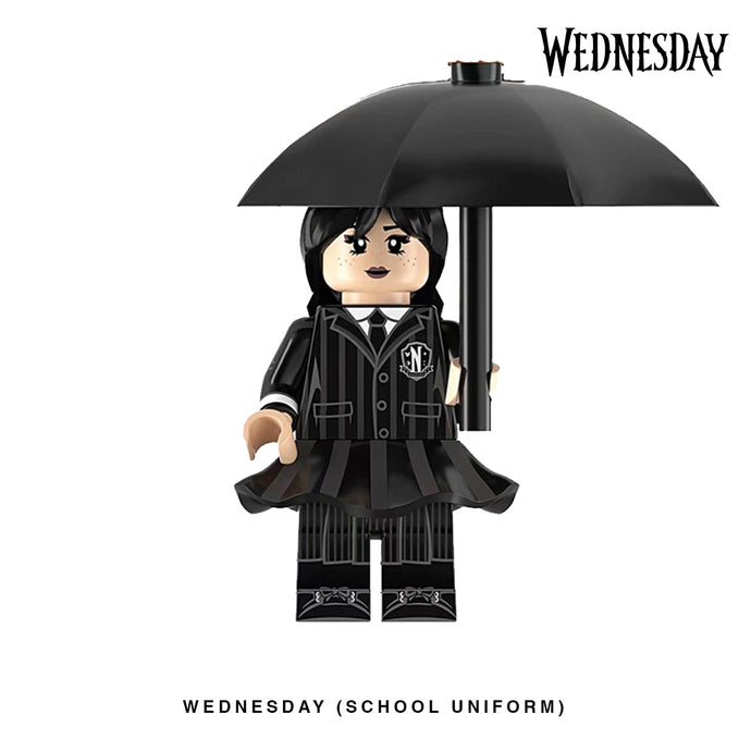 Wednesday (Uniform) Custom Minifigure