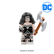 Load image into Gallery viewer, Wonder Woman (Black Lantern) Custom Minifigure Keychain