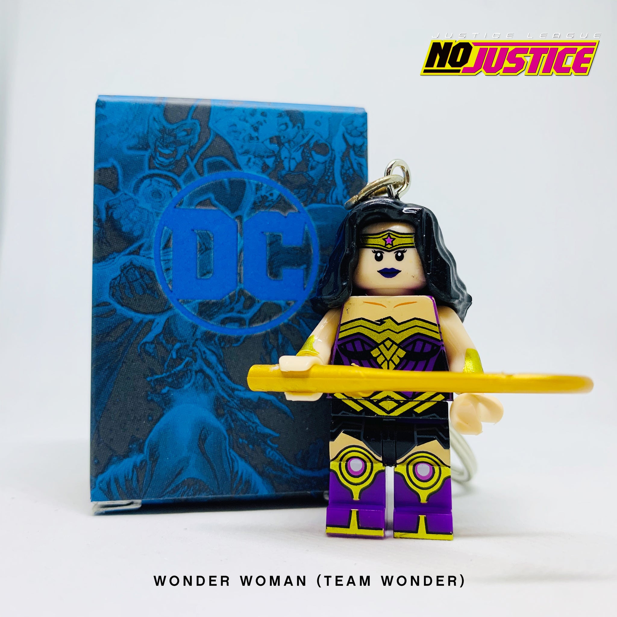 Wonder Woman™ Badge Reel Made With LEGO® Minifigure