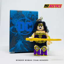 Load image into Gallery viewer, Wonder Woman (Team Wonder) Custom Minifigure Keychain