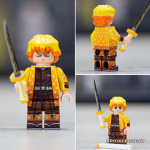 Zenitsu Agatsuma Custom Minifigure