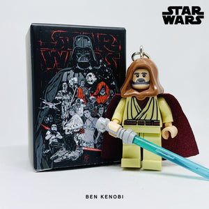 Ben Kenobi Custom Minifigure Keychain