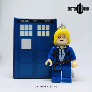 Dr. River Song Custom Minifigure Keychain