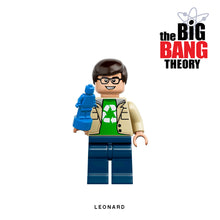 Load image into Gallery viewer, Leonard Hofstader Custom Minifigure Keychain