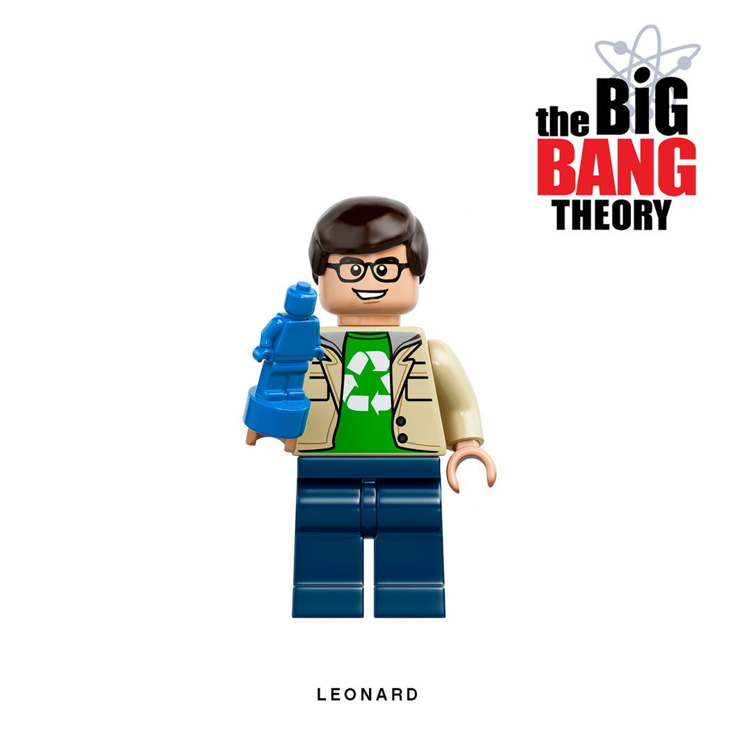 Leonard Hofstader Custom Minifigure Keychain