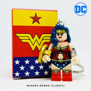 Wonder Woman (Classic Variant) Custom Minifigure Keychain