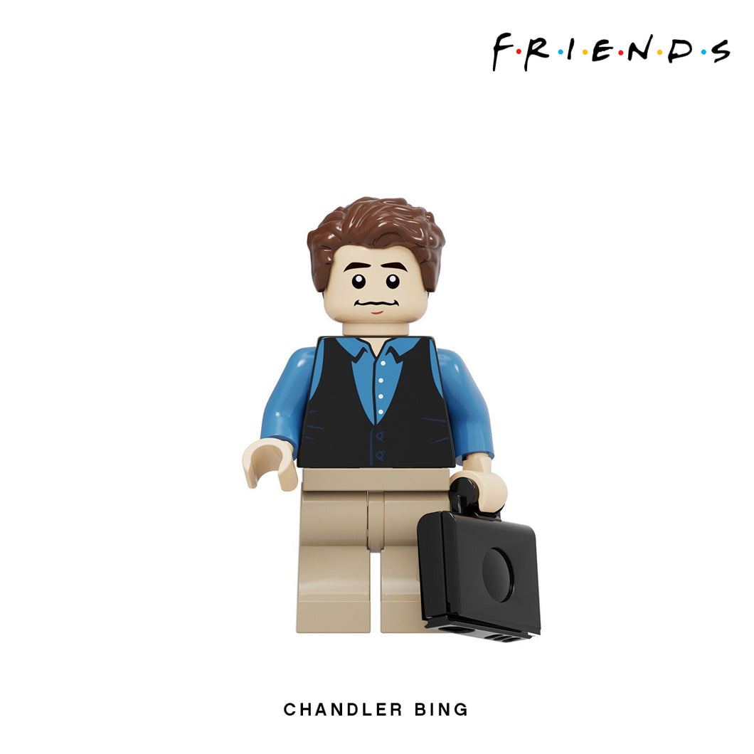 Chandler Bing Custom Minifigure Keychain