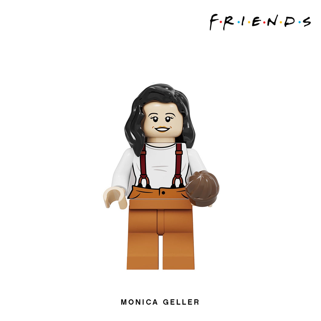 Monica Geller Custom Minifigure Keychain