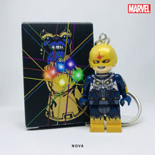 Load image into Gallery viewer, Nova (MCU Phase 4 Leaked) Custom Minifigure Keychain