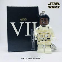 Load image into Gallery viewer, Finn (Stormtrooper) Custom Minifigure Keychain