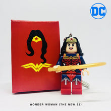 Load image into Gallery viewer, Wonder Woman (New 52) Custom Minifigure Keychain