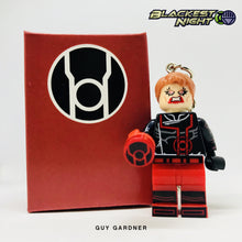 Load image into Gallery viewer, Guy Gardner (Red Lantern) Custom Minifigure Keychain